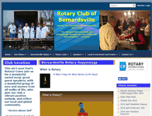 Tablet Screenshot of bernardsvillerotary.org